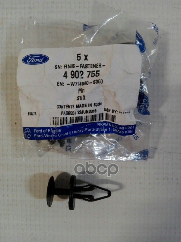 

Клипса Крепления Брызговика FORD 4902755