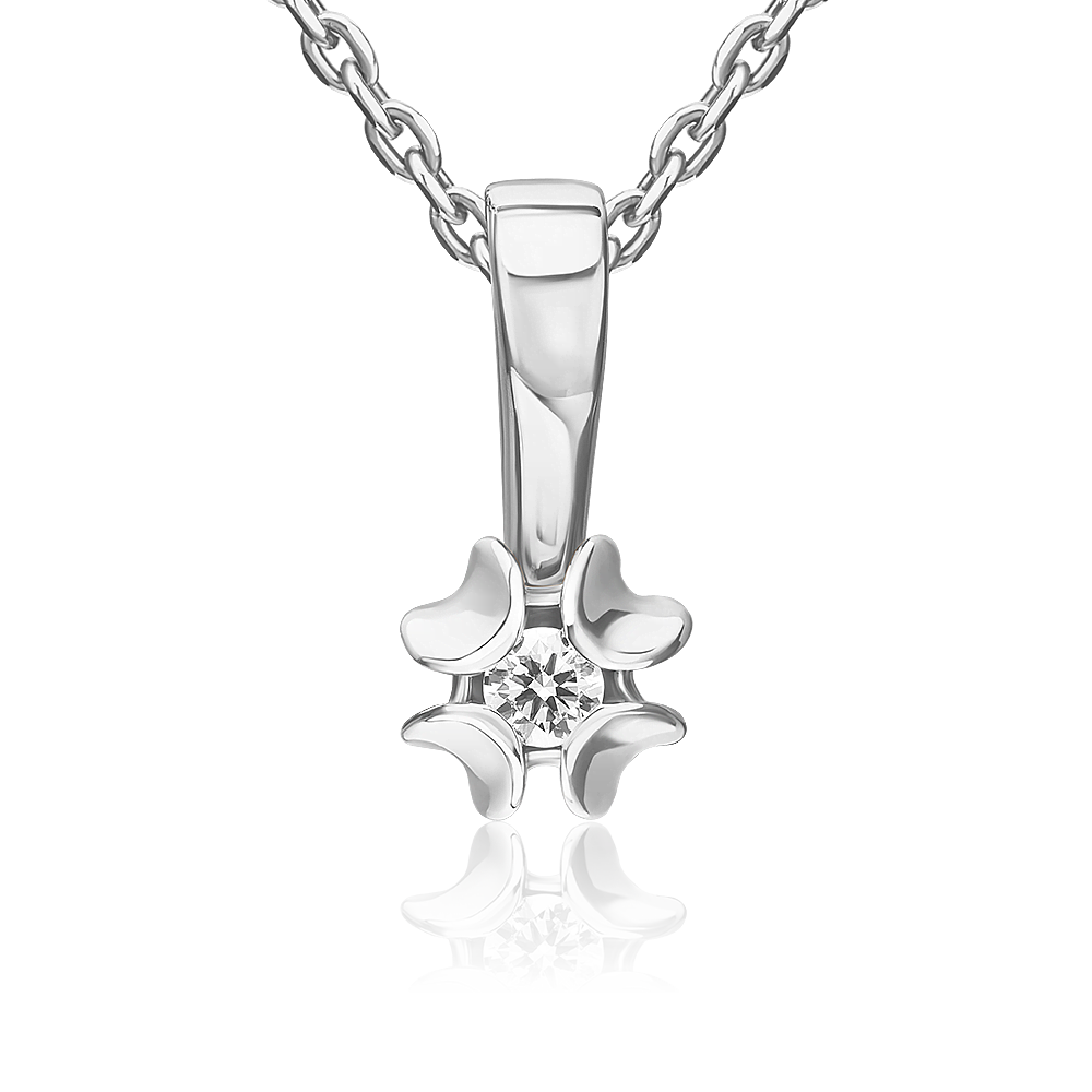 

Кулон из золота PLATINA jewelry 03-3525-00-101-1120, бриллиант, 03-3525-00-101-1120