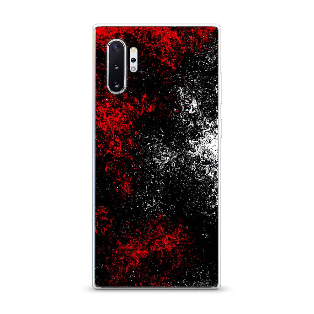 

Чехол на Samsung Galaxy Note 10 Plus "Монотипия", Красный;черный;белый, 28550-3