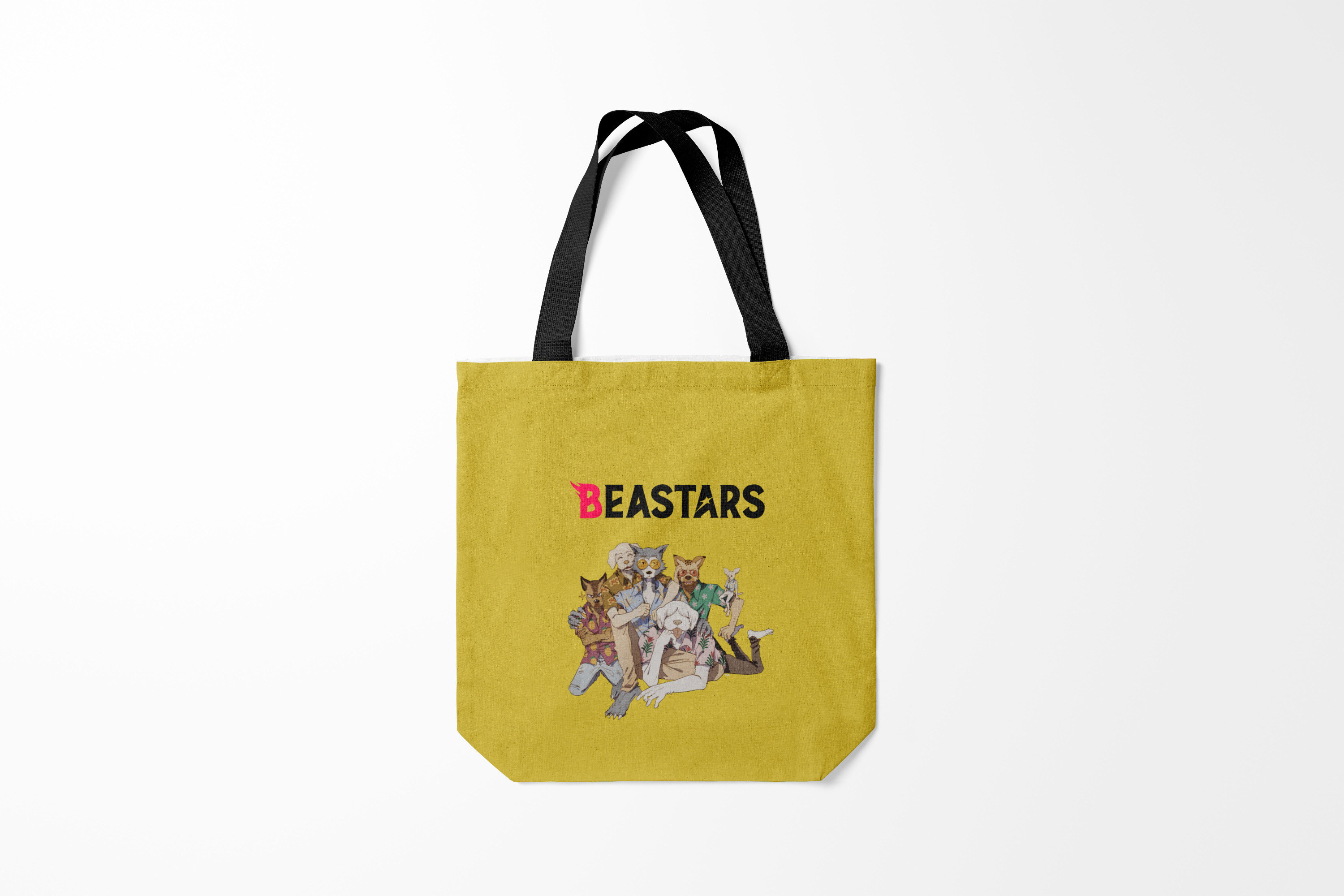 

Сумка шoппер унисекс Burnettie Beastars Джуно и Луис., желтый, Beastars Джуно и Луис.