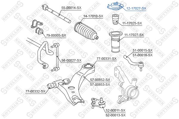 

Опора амортизатора Stellox 1217027SX