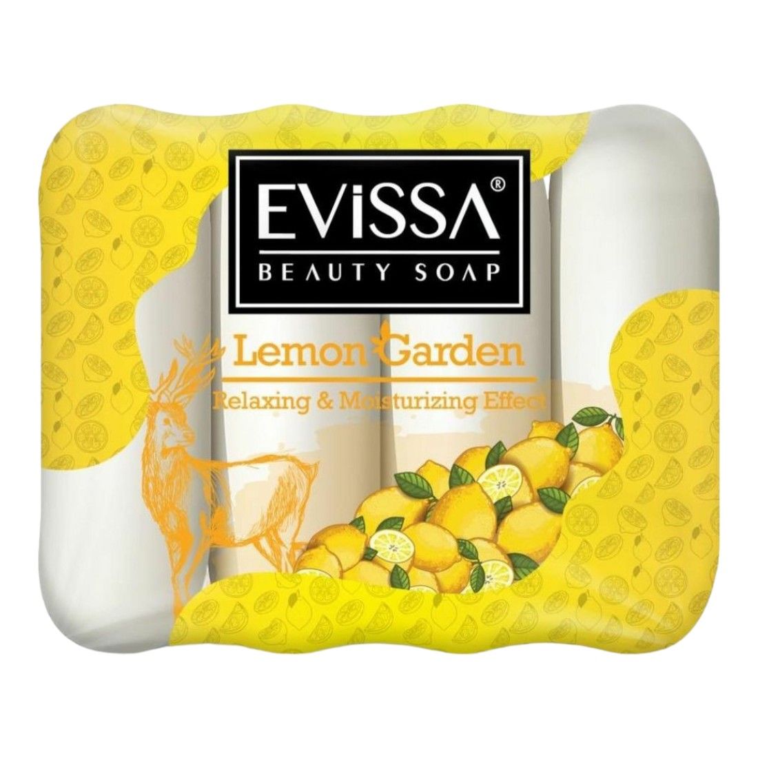 Туалетное мыло Evissa Ecopack лимон 70 г x 4 шт мыло твердое noxes ecopack лимон 5х60 г