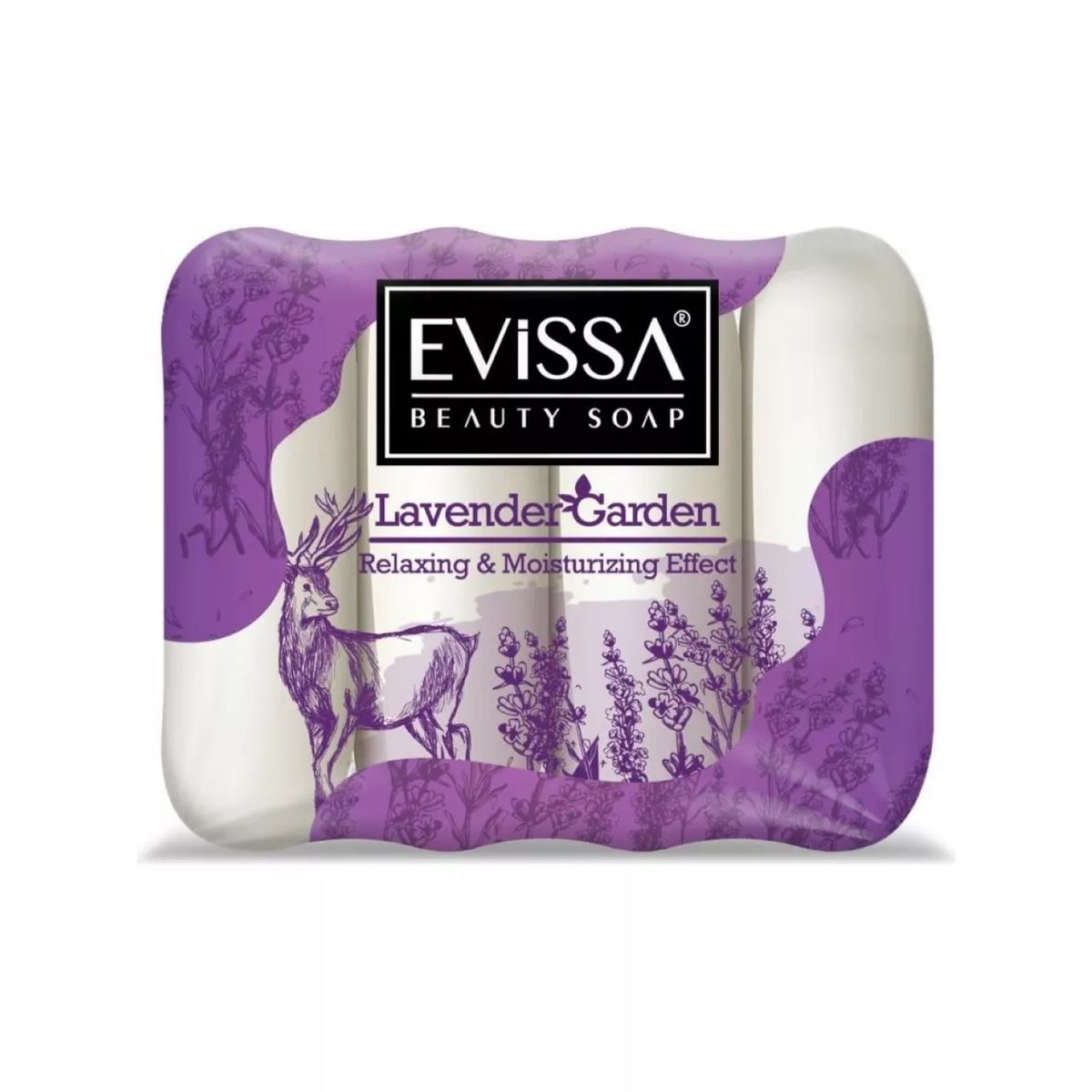 Мыло твердое Evissa Лаванда 4 x 70 г мыло туалетное твердое лаванда la