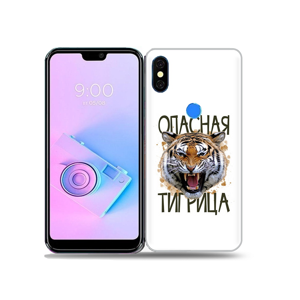 

Чехол MyPads Tocco для BQ 5731L опасная тигрица, Прозрачный, Tocco