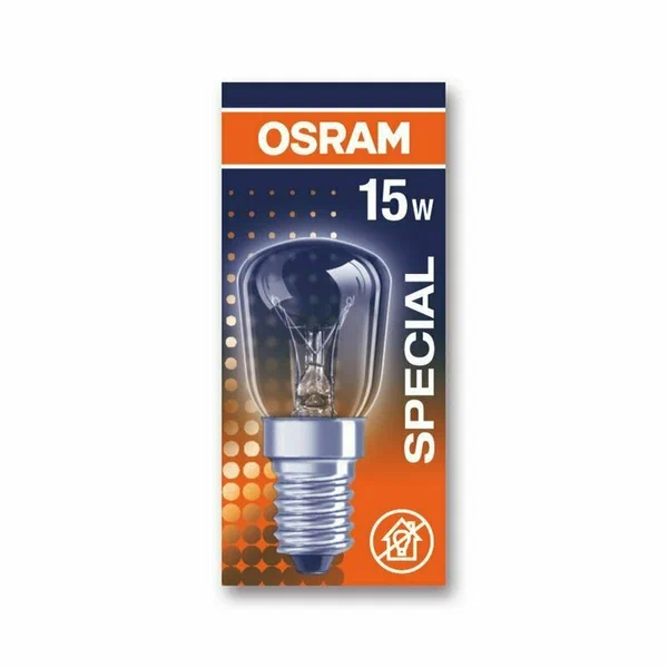 

Лампа накаливания прозрачная Osram SPC.T26/57 CL 15W E14