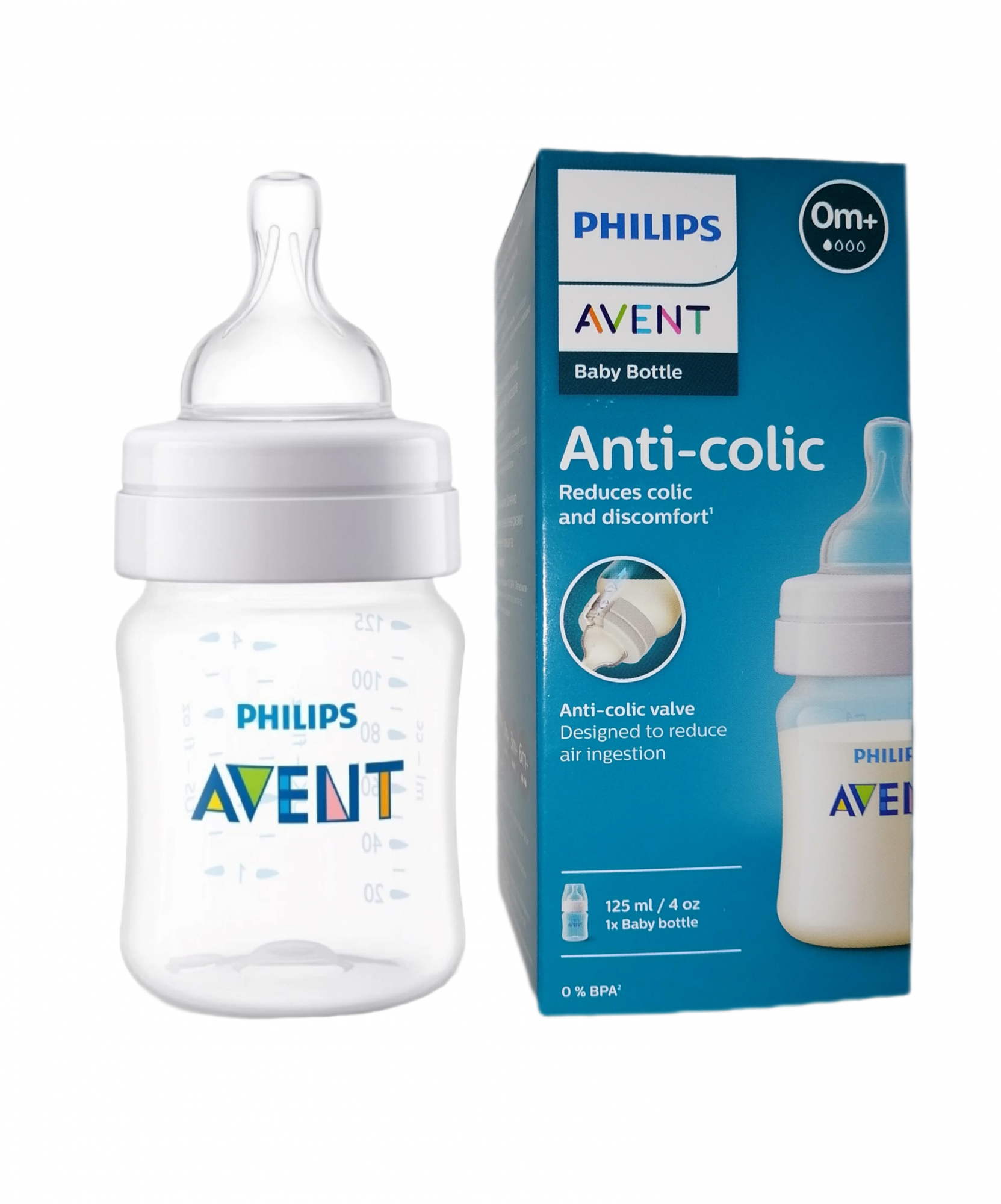 Бутылочка Для Кормления Philips Avent Anti-colic 125мл С 0 Месяцев Scy100 01