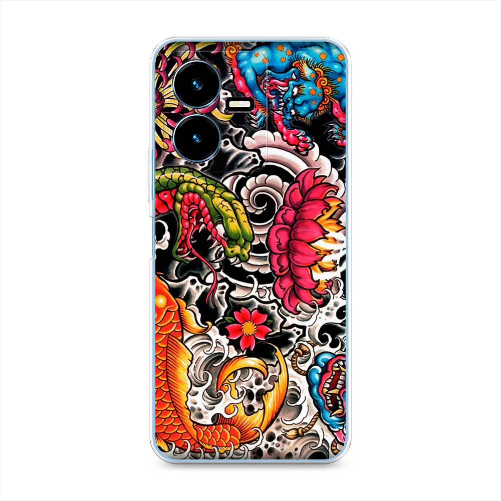 

Чехол для Vivo Y22 "Японское искусство", Красный;оранжевый;голубой, 267550-4