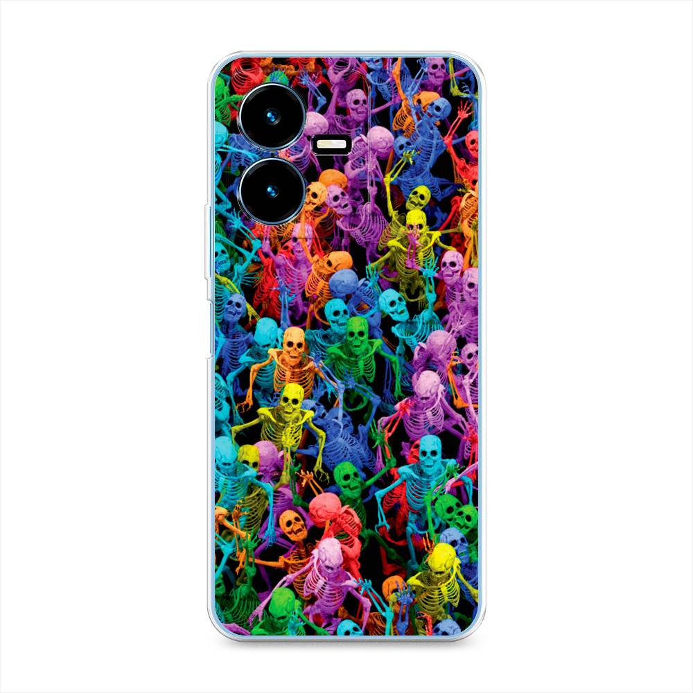 

Чехол для Vivo Y22 "Вечеринка скелетов", Фиолетовый;желтый;оранжевый, 267550-6