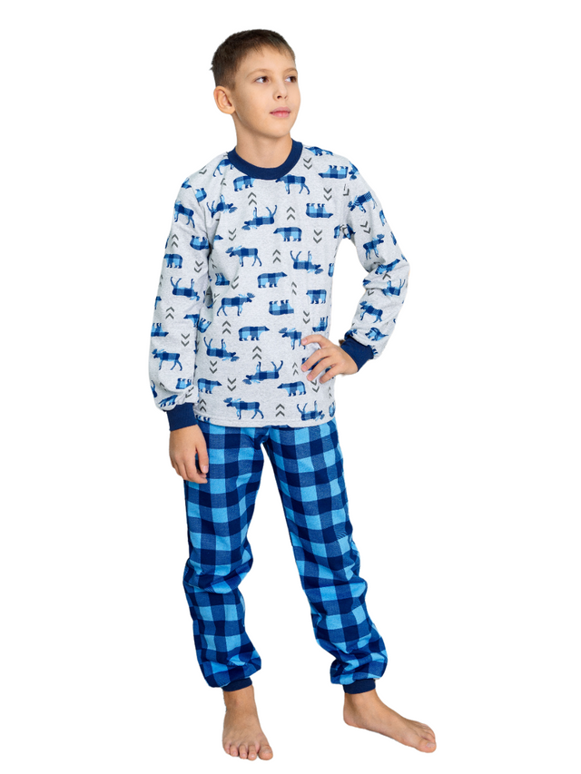 

Пижама детская LIDEKO kids М70-16 цв. синий; серый р. 164, М70-16
