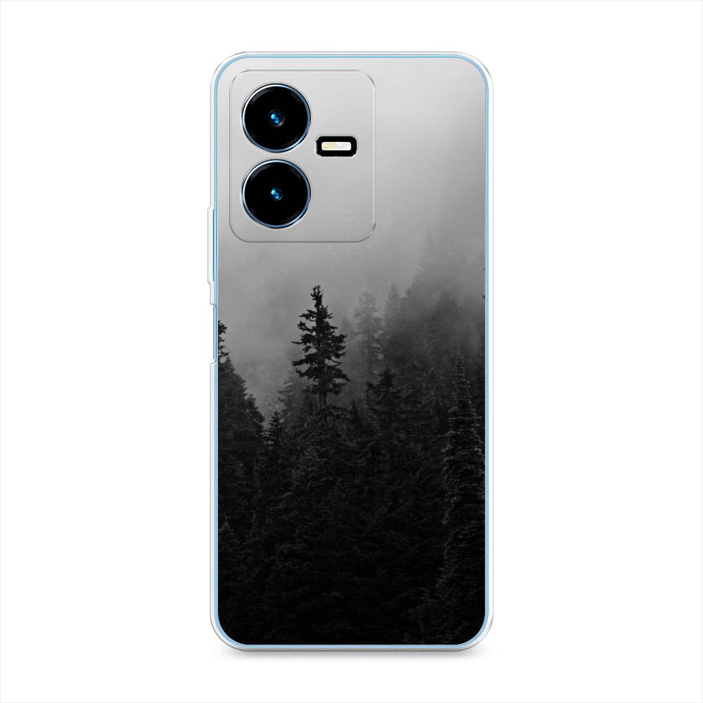 

Чехол для Vivo Y22 "Туманный лес", Серый;черный, 267550-2