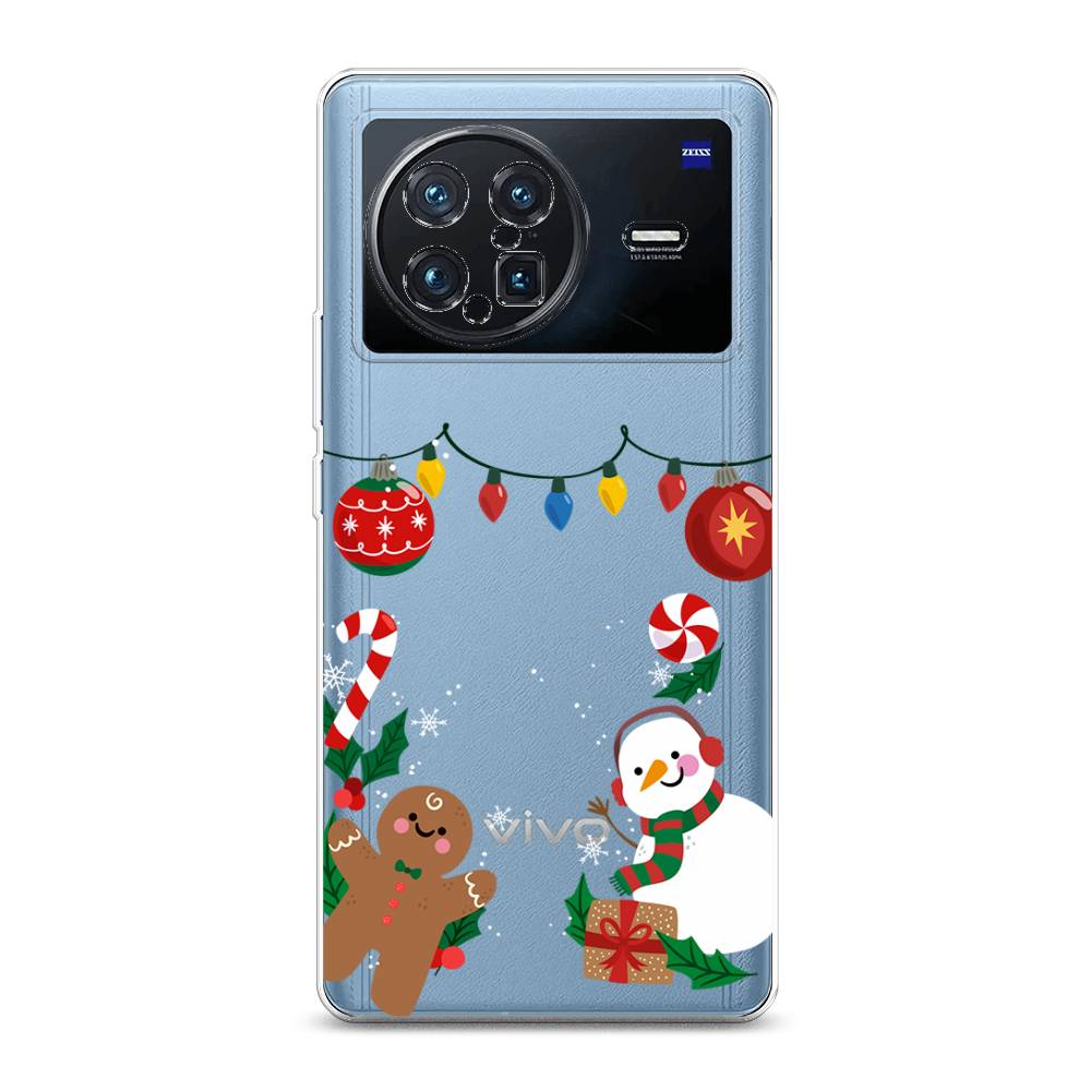 

Чехол на Vivo X Note "Новогоднее настроение", Коричневый;красный;зеленый, 266950-5