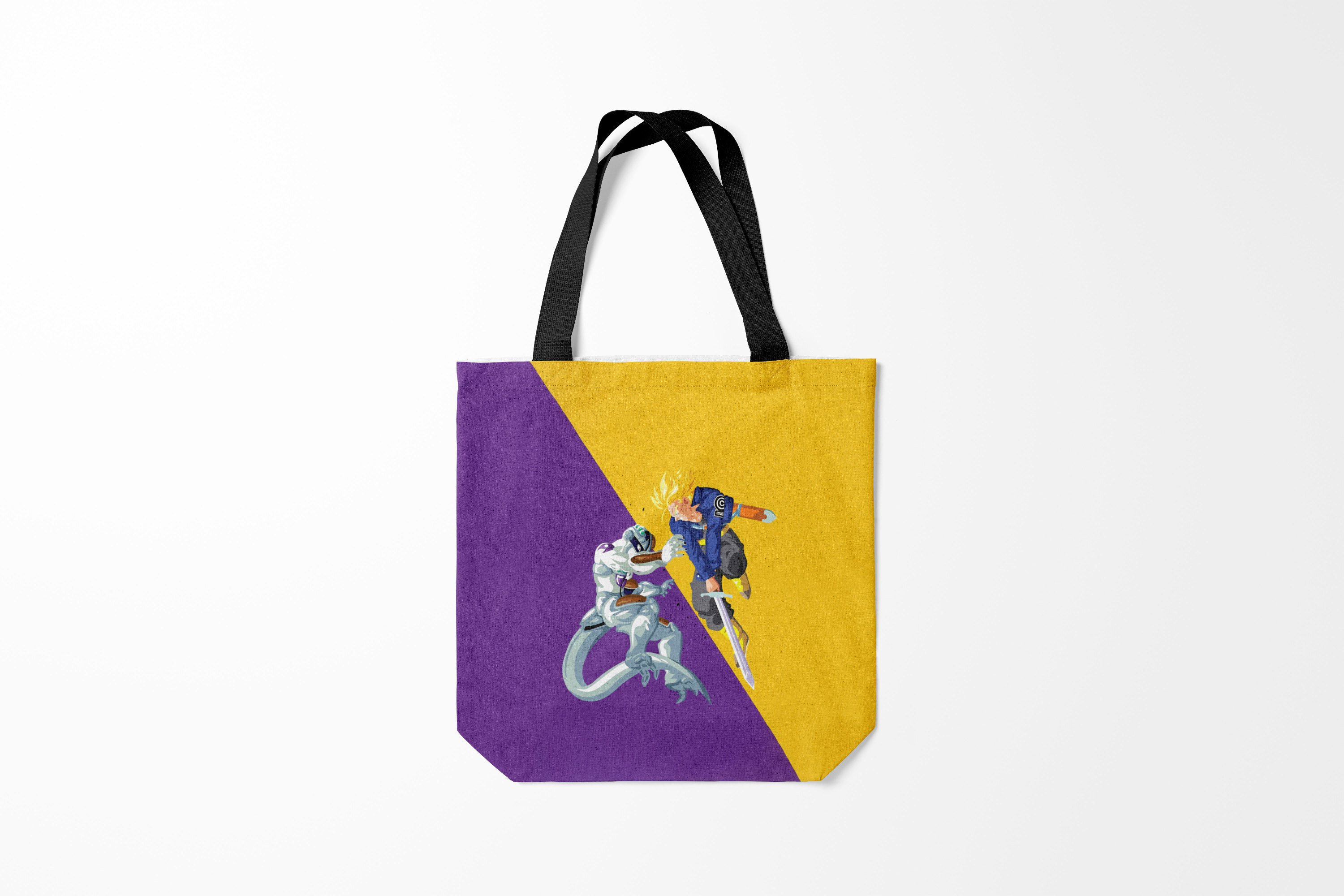 

Сумка шoппер унисекс Burnettie Dragon ball Yellow vs purple, фиолетовый; оранжевый, Dragon ball Yellow vs purple