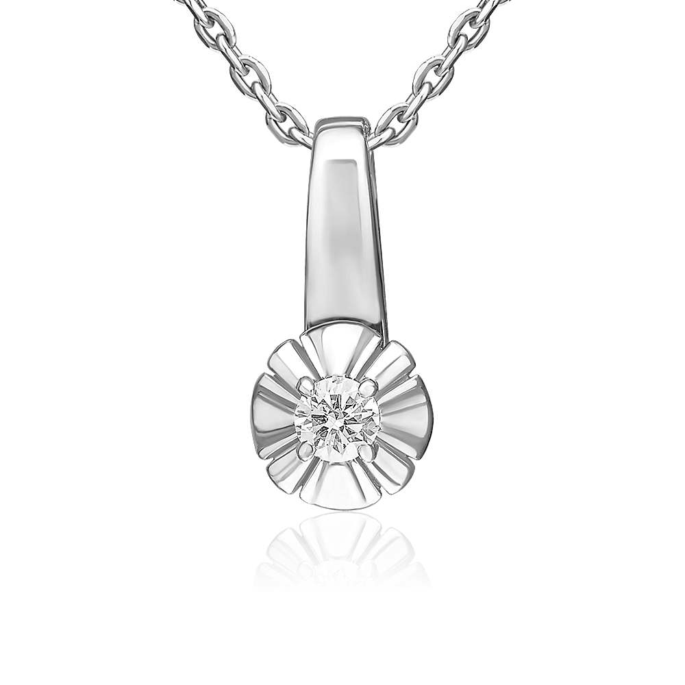

Кулон из золота PLATINA jewelry 03-3518-00-101-1120, бриллиант, 03-3518-00-101-1120