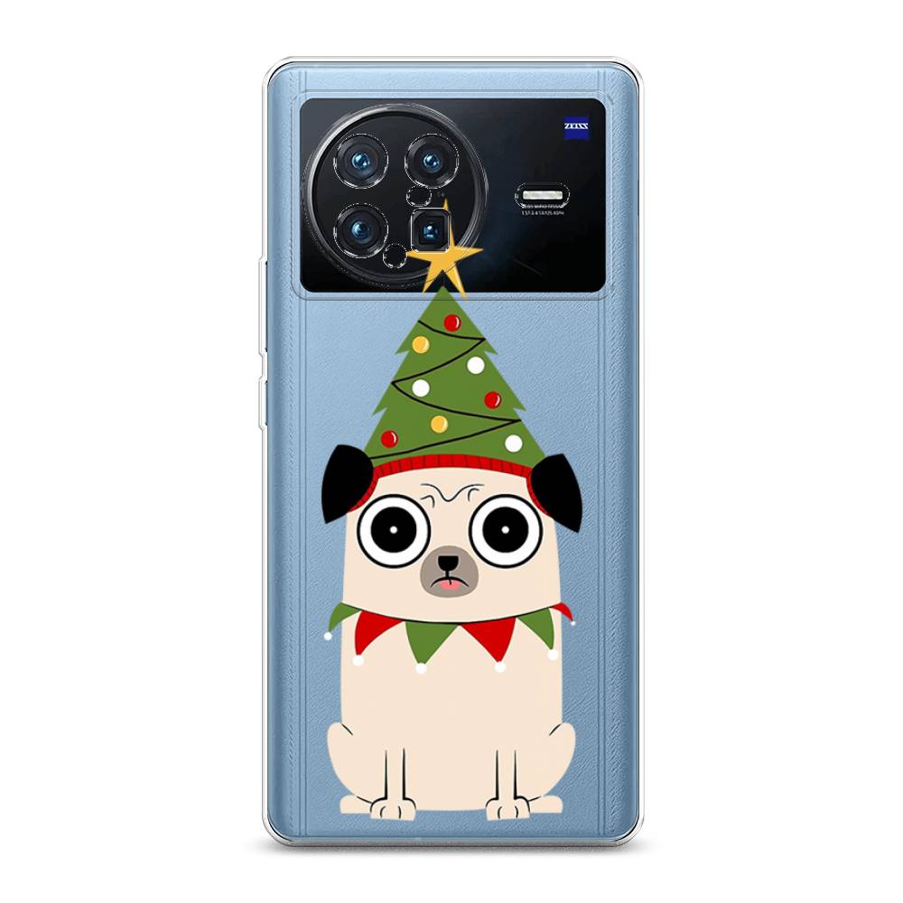 

Чехол на Vivo X Note "Собачка с ёлочкой", Бежевый;красный;зеленый, 266950-1