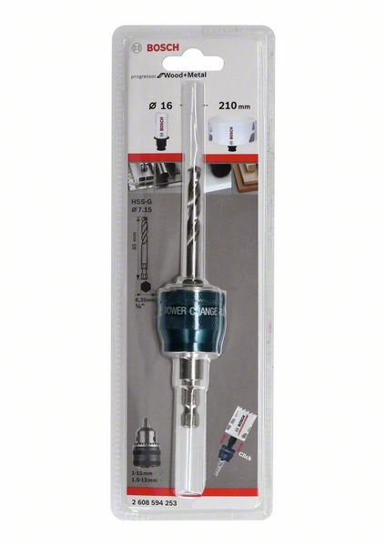 

Адаптер POWER-CHANGE шестигранник 8,7 мм+HSS-G8 2.608.594.253 BOSCH