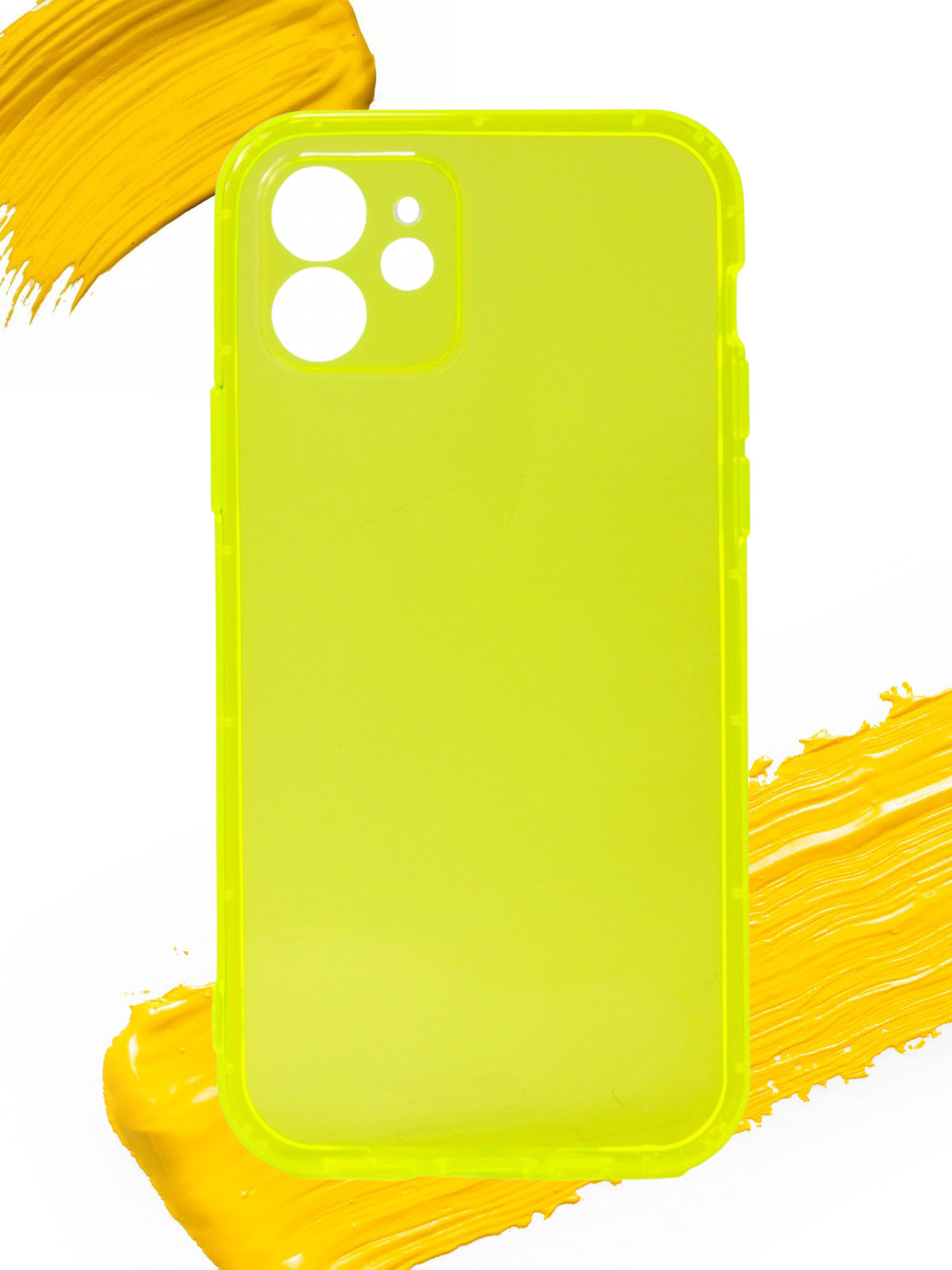 

Чехол для Apple iPhone 12, прозрачный желтый, Silicone case
