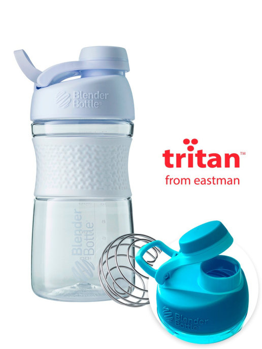 фото Шейкер blenderbottle sportmixer tritan twist cap 591 мл white