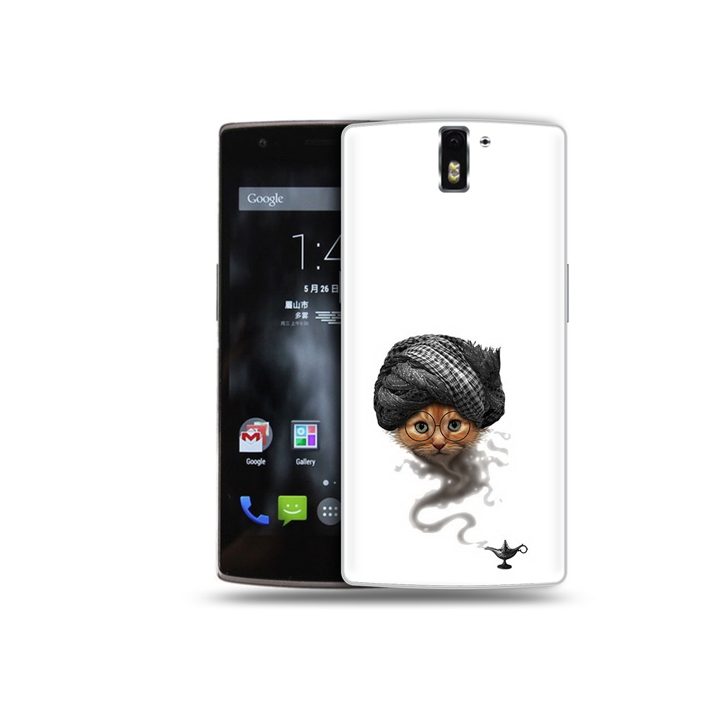 

Чехол MyPads Tocco для OnePlus One кот джин, Прозрачный, Tocco