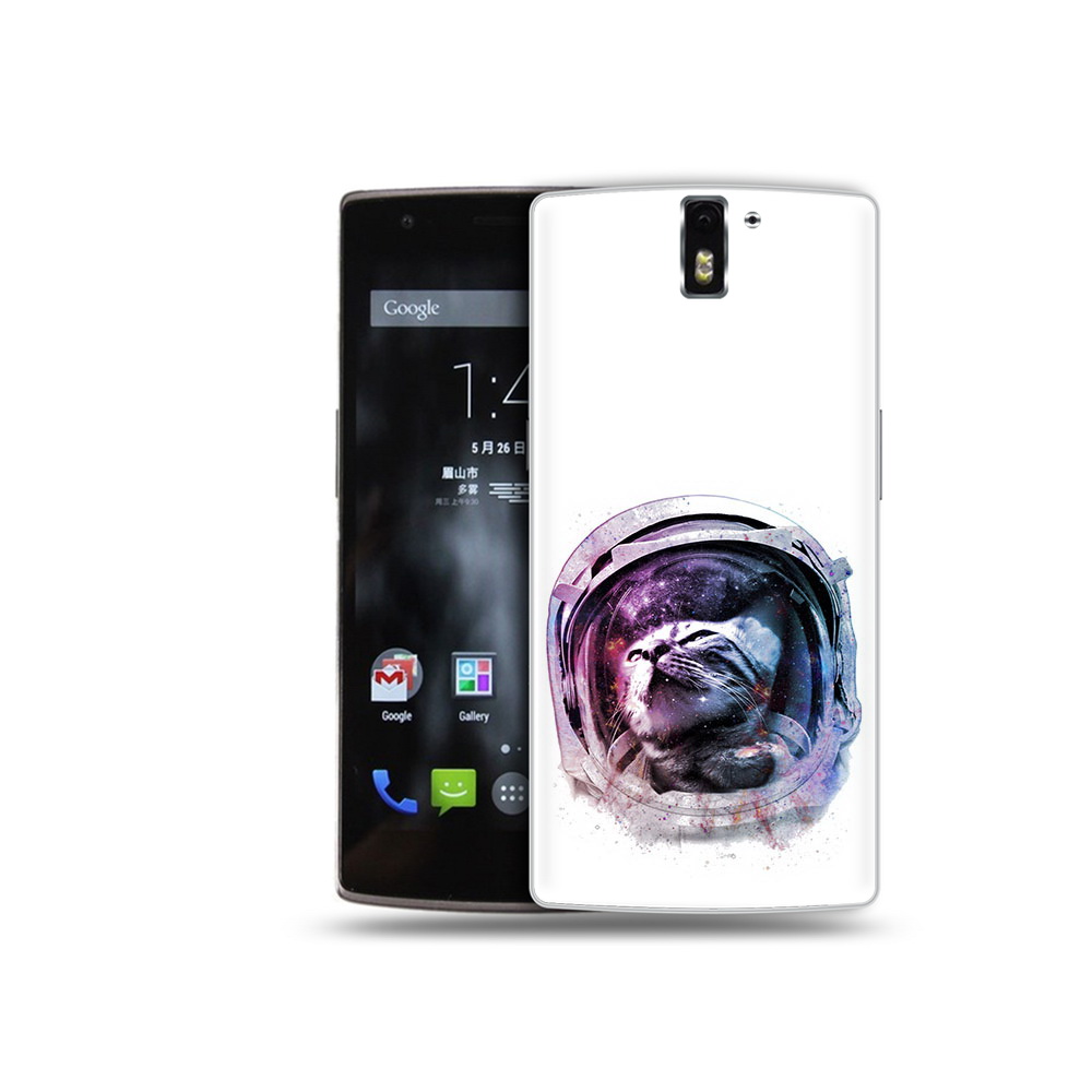 

Чехол MyPads Tocco для OnePlus One кот в шлеме, Прозрачный, Tocco