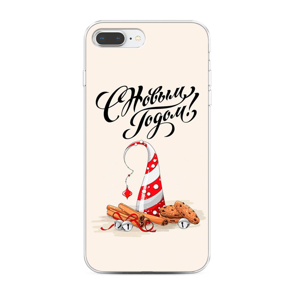 

Чехол на Apple iPhone 8 Plus "Подарки на Новый Год", Бежевый;красный;черный, 10950-5