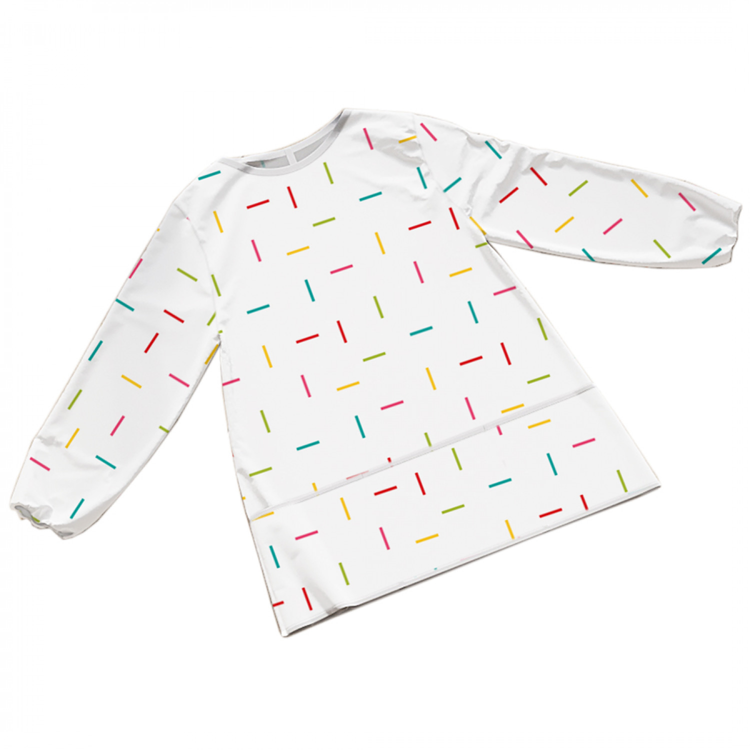 

Фартук детский JoyArty Моно полосы с рукавами от 5 до 7 лет, Серый, Моно полосы