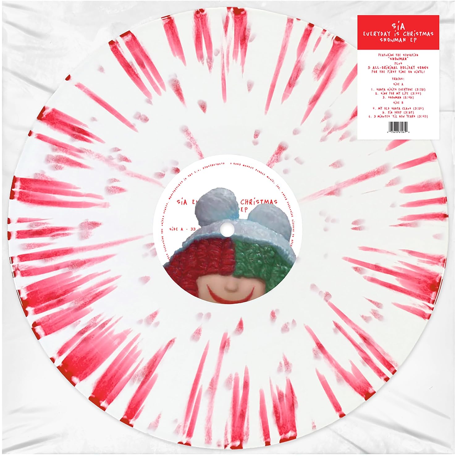 

Sia Everyday Is Christmas Snowman EP (Red & White Splatter) (12")