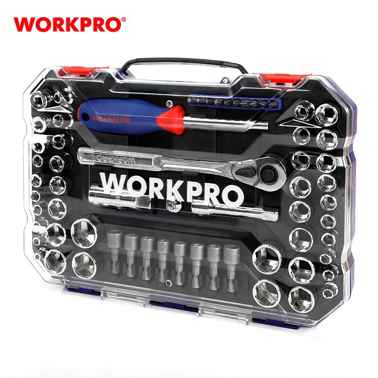 

Набор ручных инструментов WORKPRO WP202566, 63 предмета, WP202566