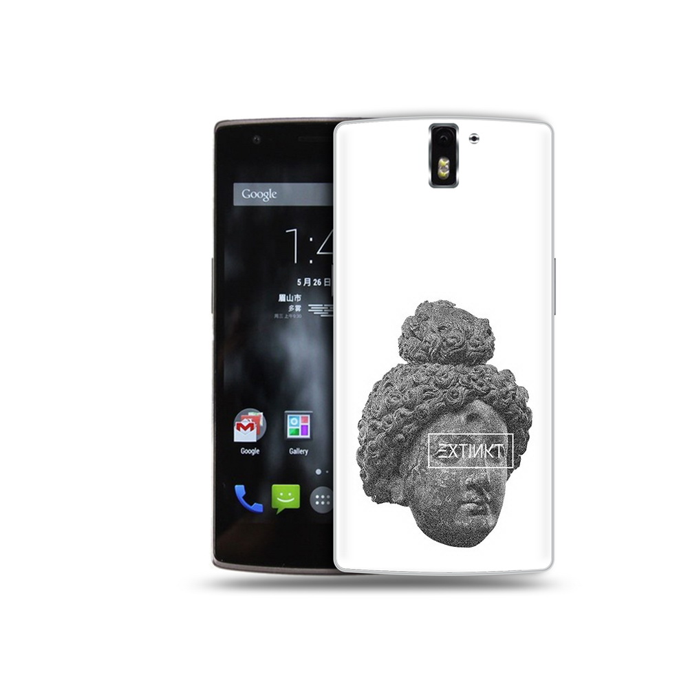 

Чехол MyPads Tocco для OnePlus One каменное лицо девушки, Прозрачный, Tocco