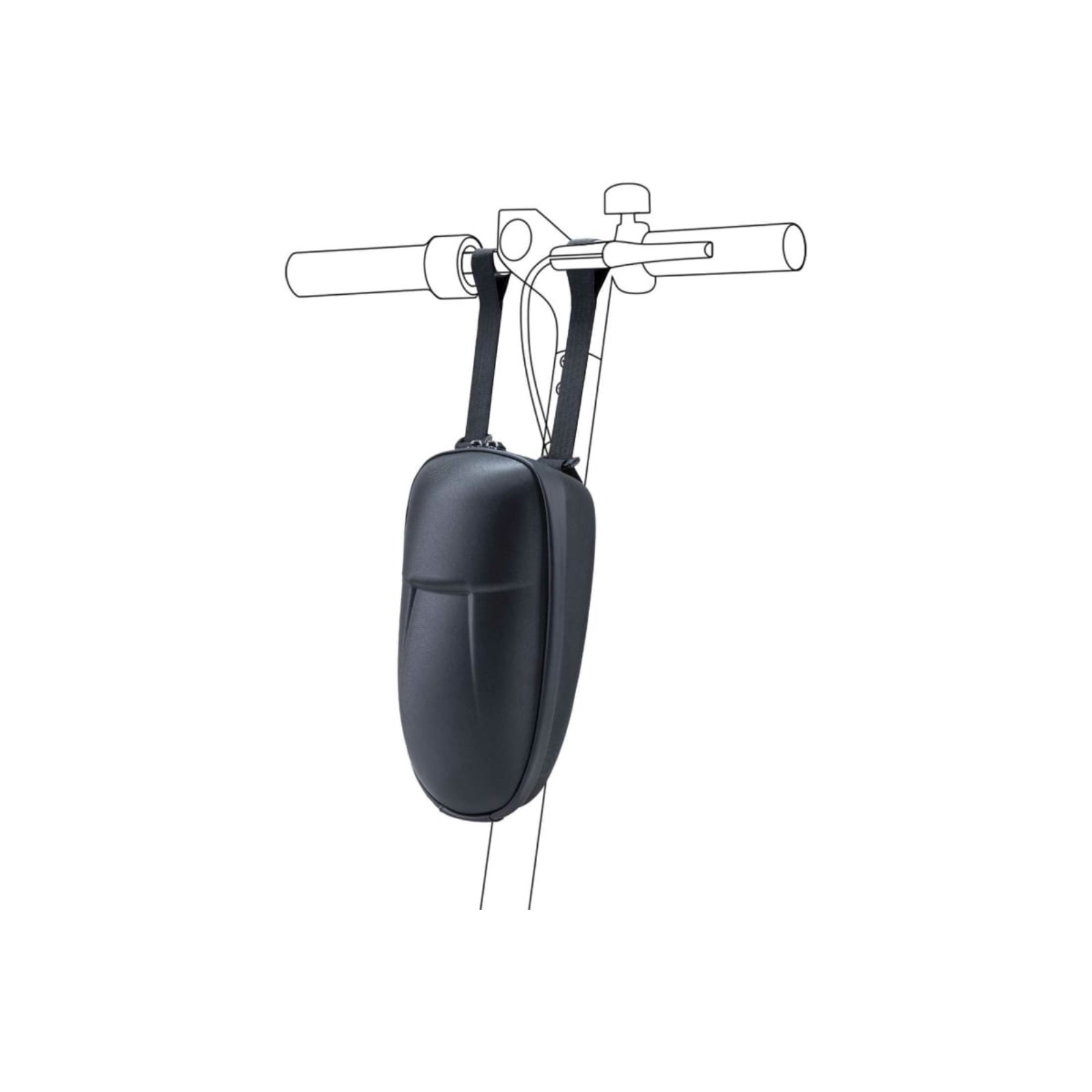 

Сумка для электросамоката Xiaomi Electric Scooter Storage Bag чёрная (на руль), Черный, Electric Scooter Storage Bag