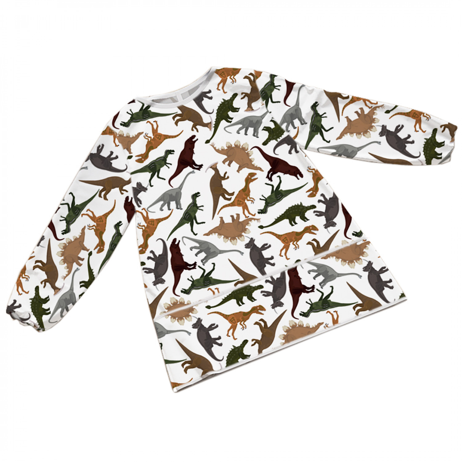 

Фартук детский JoyArty Отряд динозавров с рукавами от 5 до 7 лет, Черный, Отряд динозавров