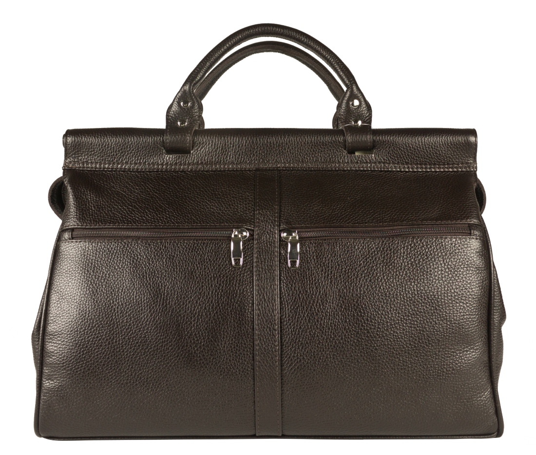 Дорожная сумка унисекс Carlo Gattini Veano темно-коричневая, 30х46х21 см