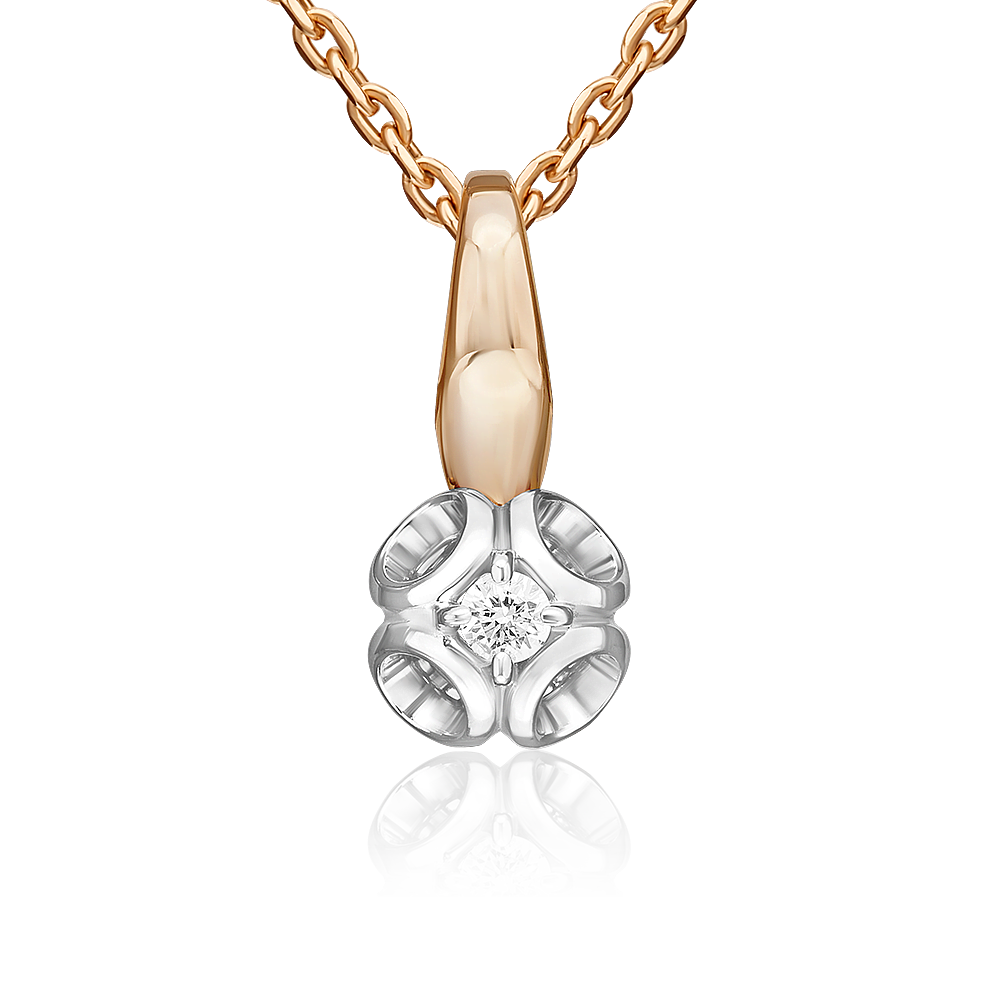 

Кулон из золота PLATINA jewelry 03-3516-00-101-1111, бриллиант, 03-3516-00-101-1111