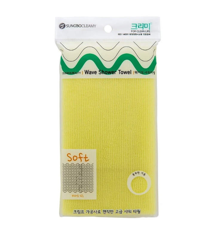 Мочалка для душа Sungbo Cleamy 28х95 ROLL WAVE SHOWER TOWEL 1шт мочалка sungbo cleamy daily shower towel 28х90 2шт