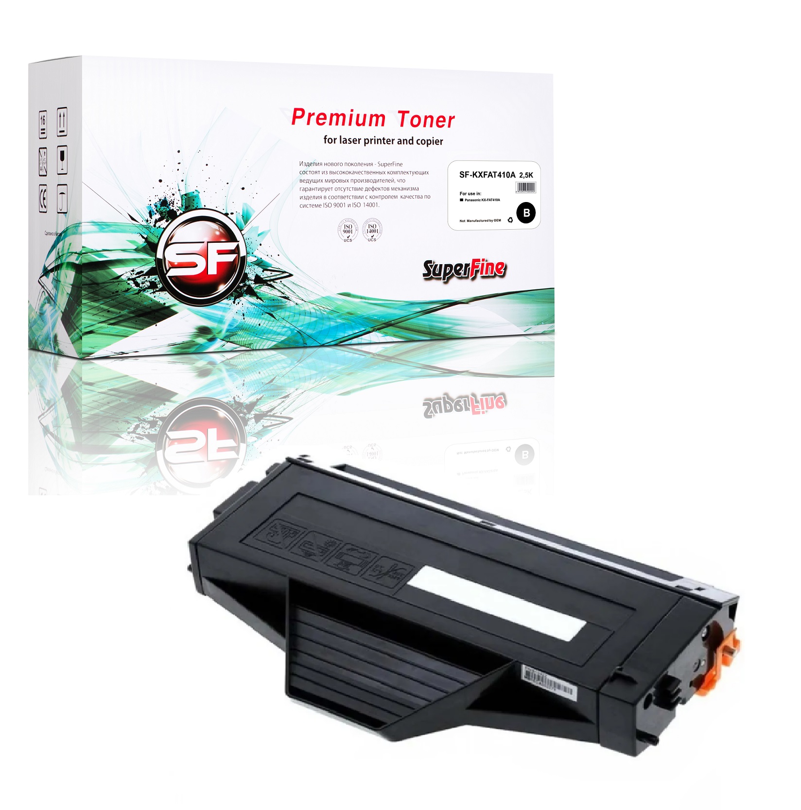 

Картридж SuperFine KX-FAT410A для Panasonic KX MB1500RU/MB1510RU/MB1520RU 2.5K, Черный, SF-KX-FAT410A