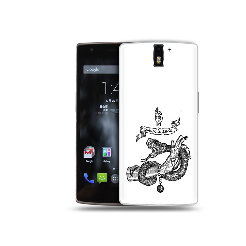 

Чехол MyPads Tocco для OnePlus One змея на руке рисунок, Прозрачный, Tocco
