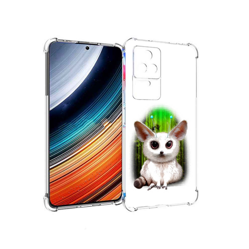 Чехол MyPads пушистое животное для Xiaomi Redmi K40S/Poco F4