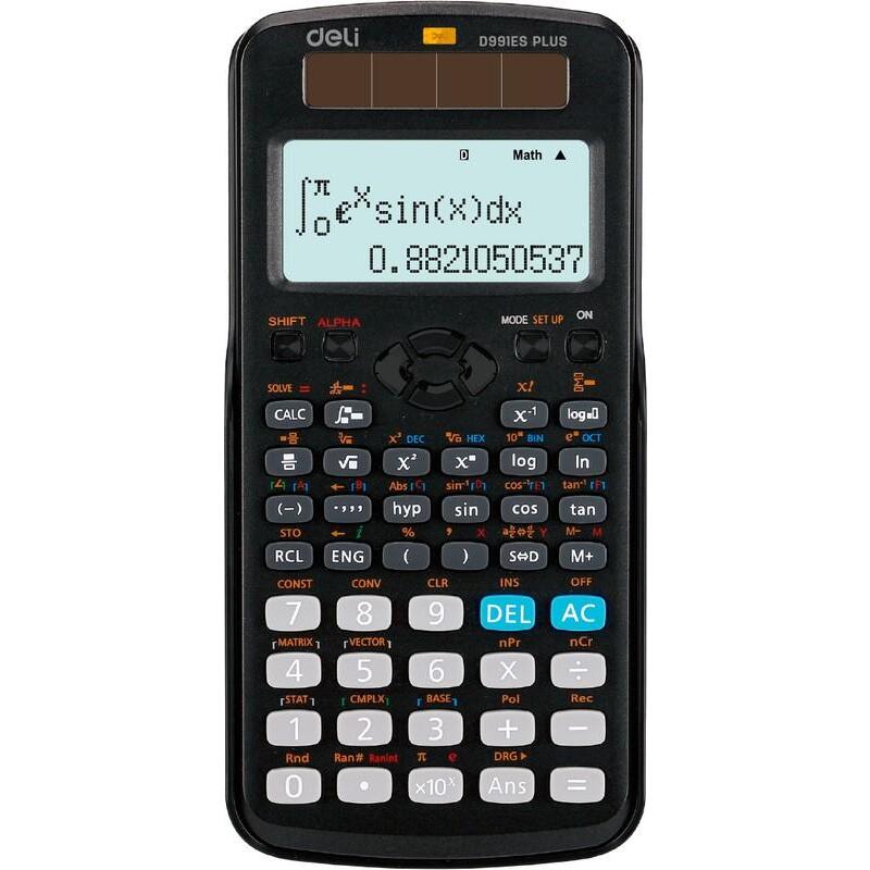 Калькулятор научный Deli ED991ES, 12-разрядный, черный