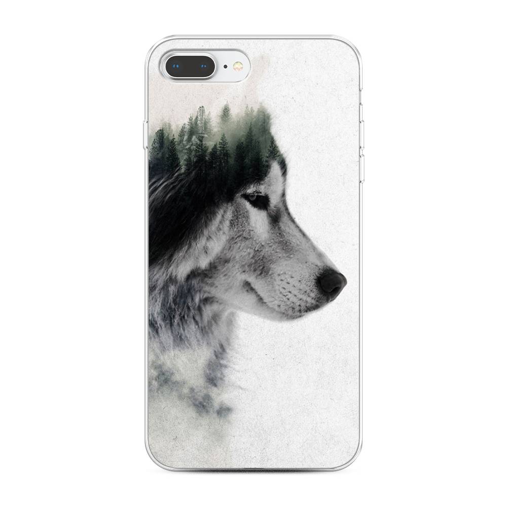 фото Чехол на apple iphone 8 plus "волк лес" case place