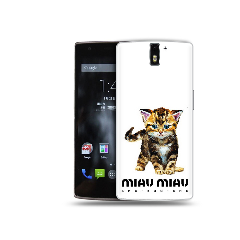 

Чехол MyPads Tocco для OnePlus One Бренд miau miau, Прозрачный, Tocco