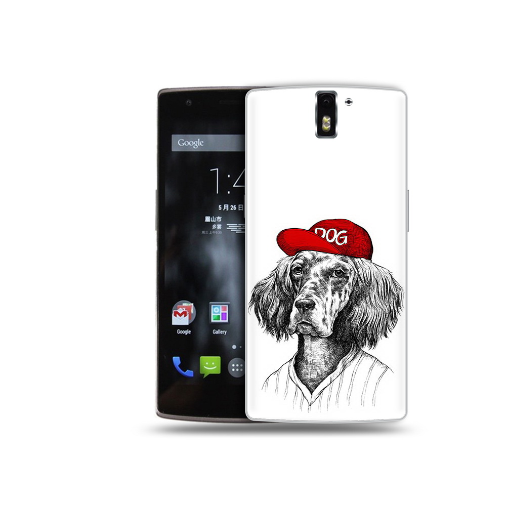 

Чехол MyPads Tocco для OnePlus One дог, Прозрачный, Tocco