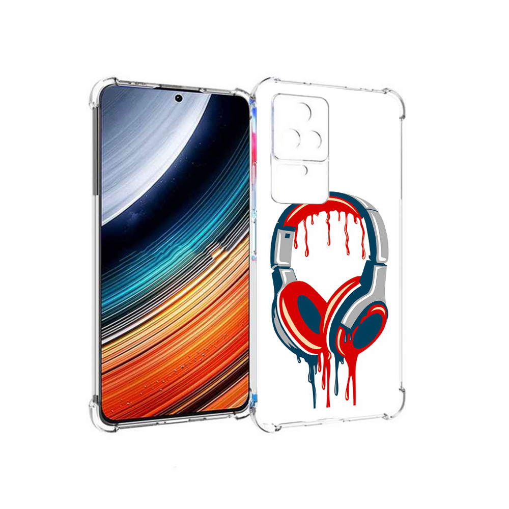 

Чехол MyPads не делай громко для Xiaomi Redmi K40S/Poco F4, Прозрачный, Tocco