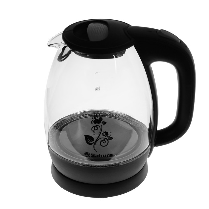 

Чайник электрический SAKURA SA-2715BK 1.7 л черный, прозрачный, SA-2715BK
