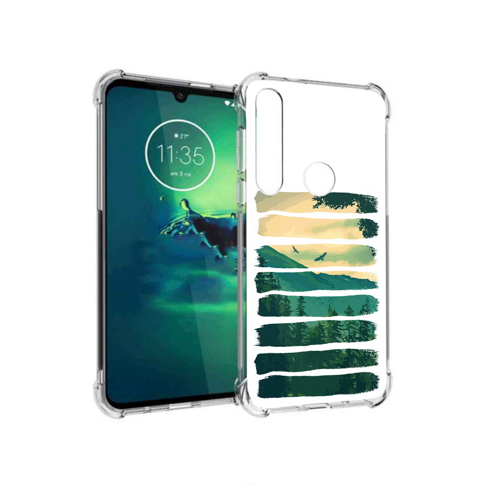 

Чехол MyPads Tocco для Motorola Moto G8 Plus Лесная чаща (PT227062.344.107), Прозрачный, Tocco