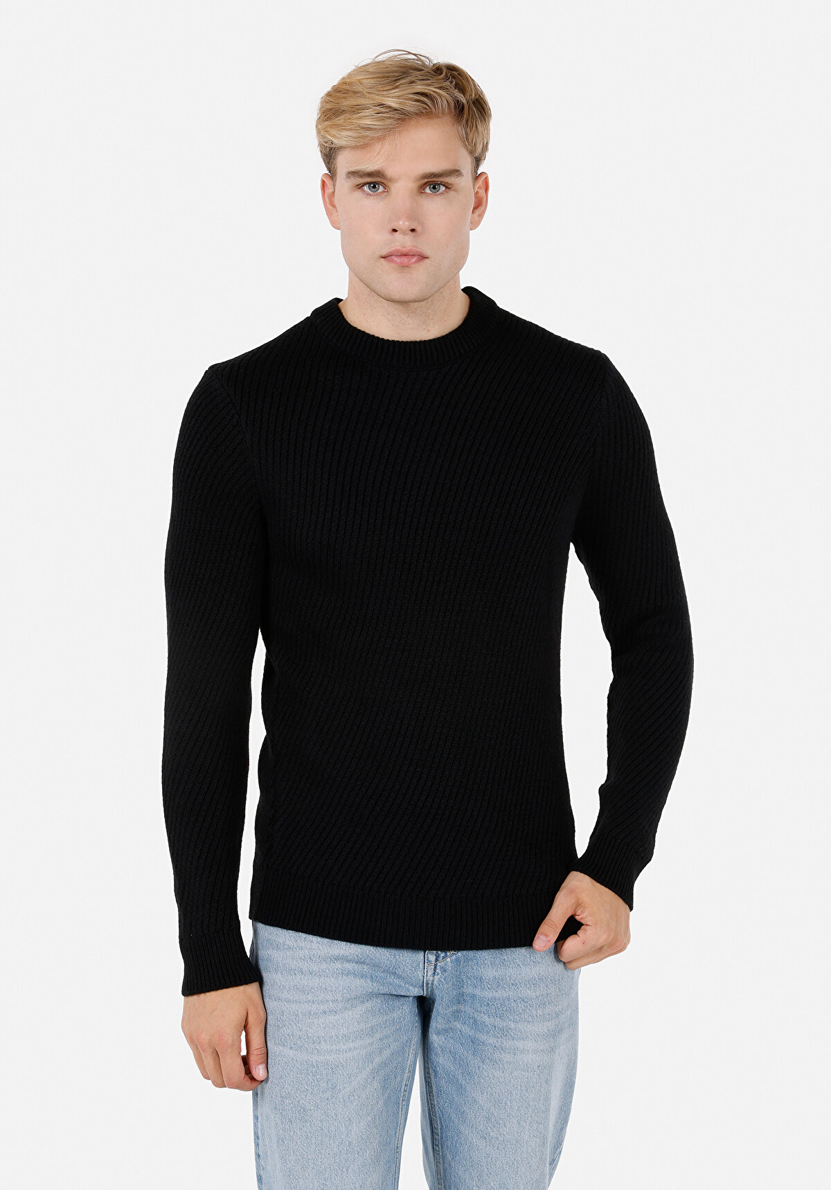 

Джемпер мужской Colin's CL1071346 черный M, CL1071346