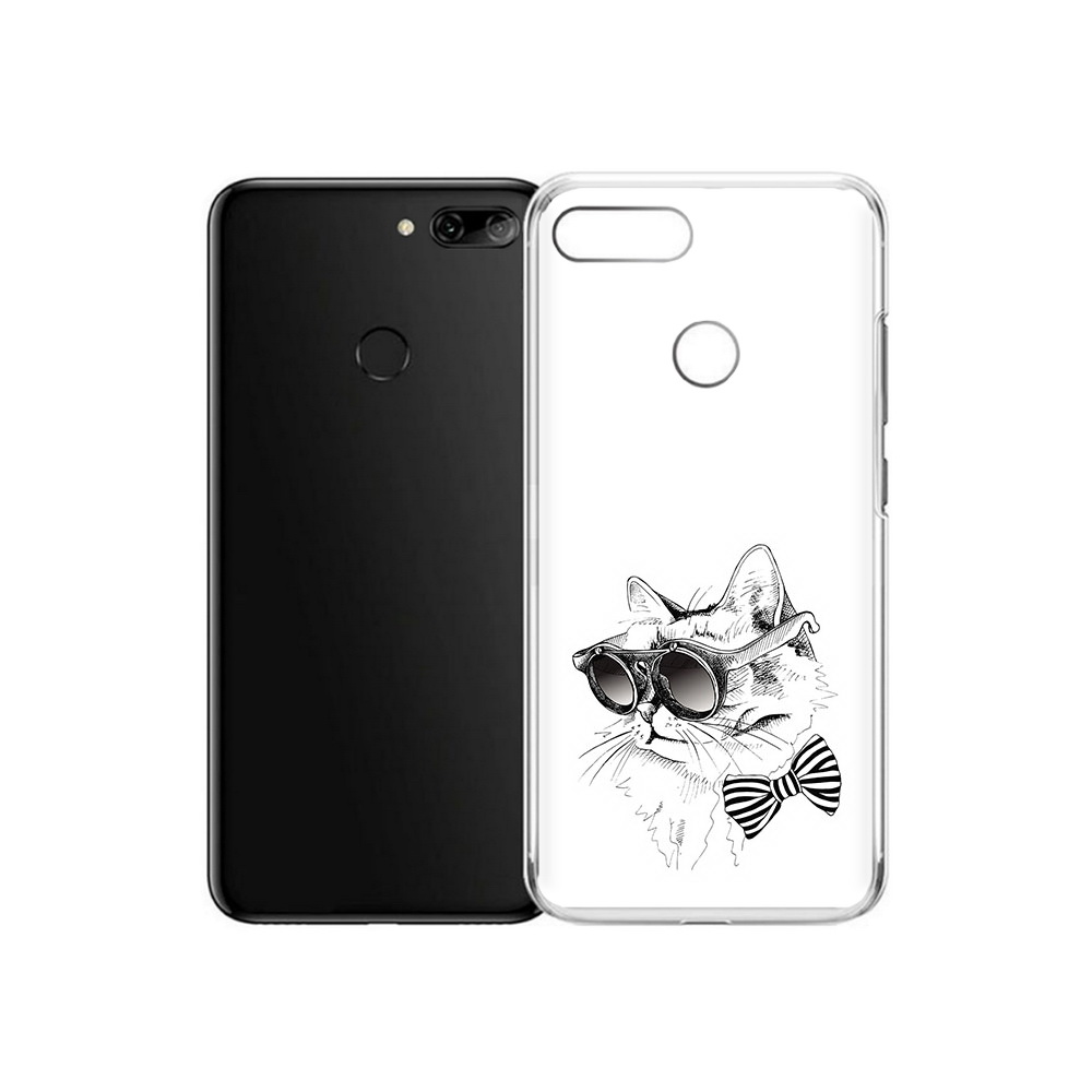 

Чехол MyPads Tocco для Alcatel 1S крутая кошка в очках (PT227137.662.421), Прозрачный, Tocco