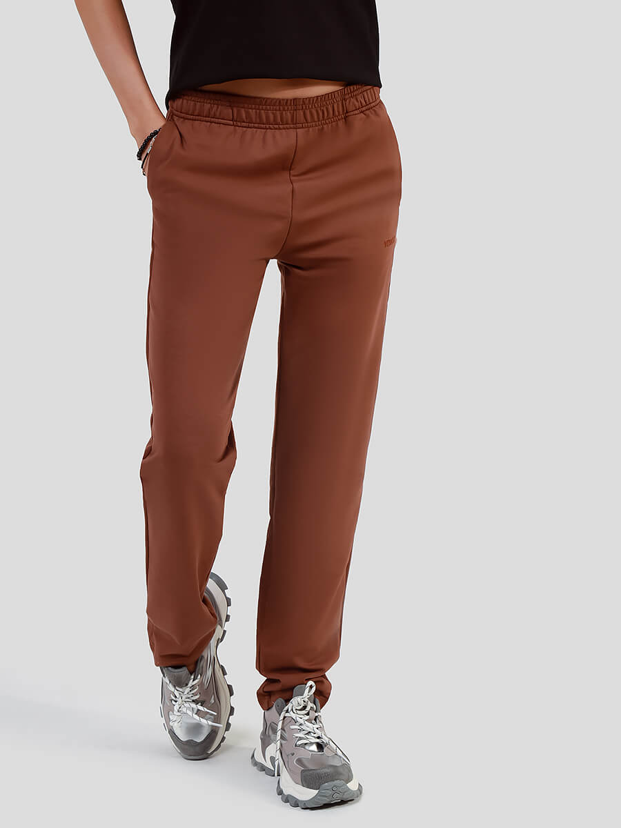 Спортивные брюки женские Vitacci SPP301-04 коричневые XL