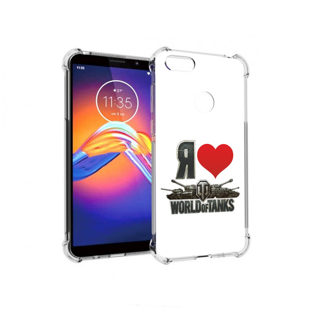 

Чехол MyPads Tocco для Motorola Moto E6 я люблю ворлд оф танк (PT227058.343.702), Прозрачный, Tocco