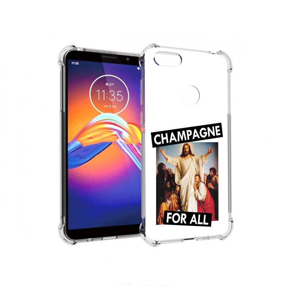 

Чехол MyPads Tocco для Motorola Moto E6 шампанское (PT227058.343.697), Прозрачный, Tocco