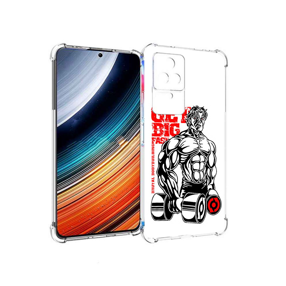 

Чехол MyPads накаченное тело для Xiaomi Redmi K40S/Poco F4, Прозрачный, Tocco