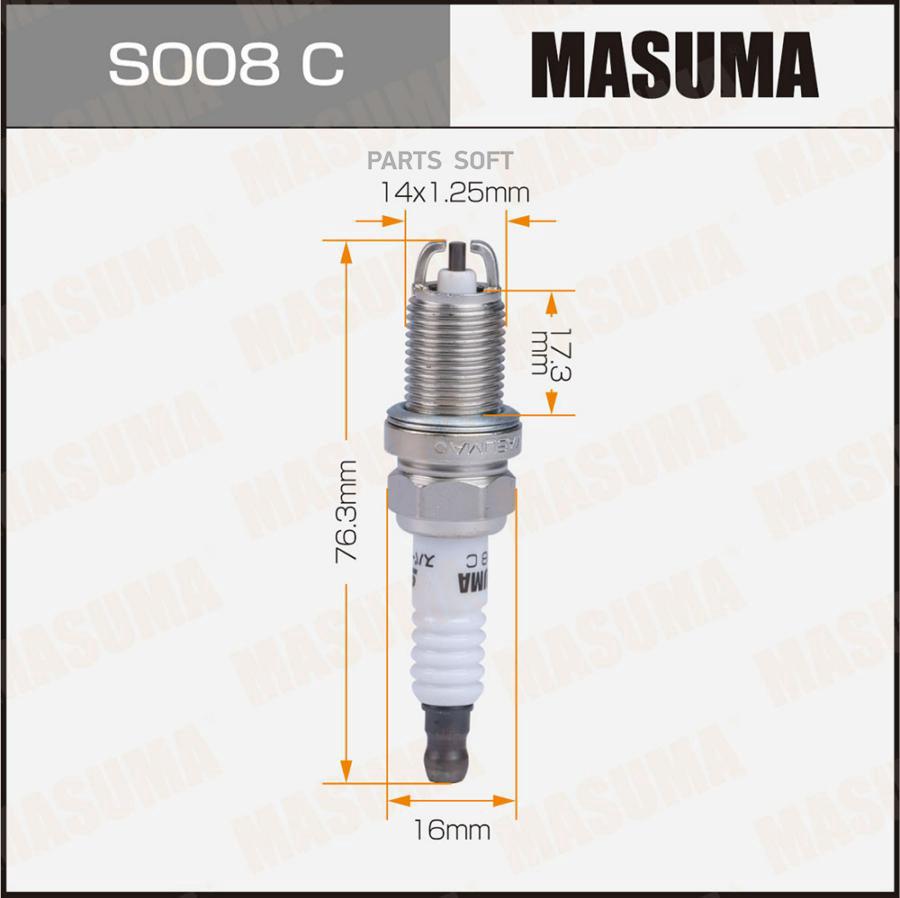 Свеча зажигания MASUMA Bkr6Ekb-11 3583 s008c